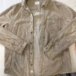 Marine Layer Beige Corduroy Shirt Jacket